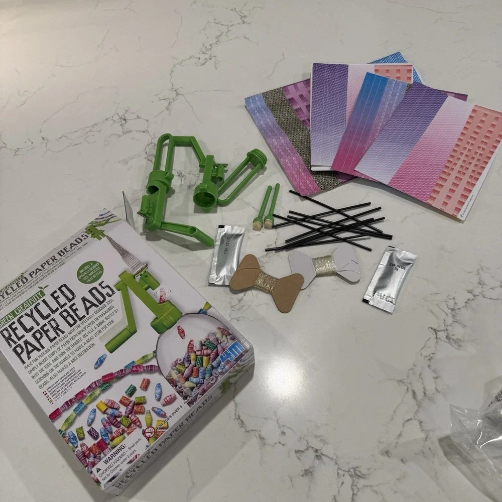 Recycled Bead Crafting Kit Necklace Creative Gift Idea